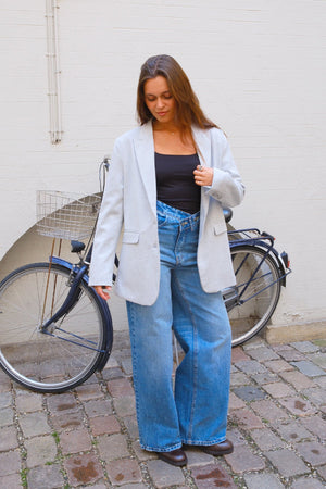 Classic fit Blazer - Ανοιχτό Γκρι