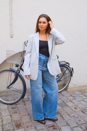 Classic fit Blazer - Ανοιχτό Γκρι