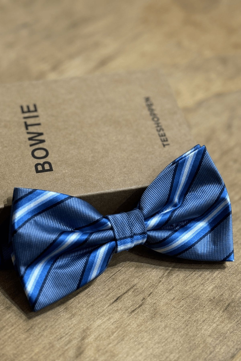 Bowtie - Dark Blue Striped