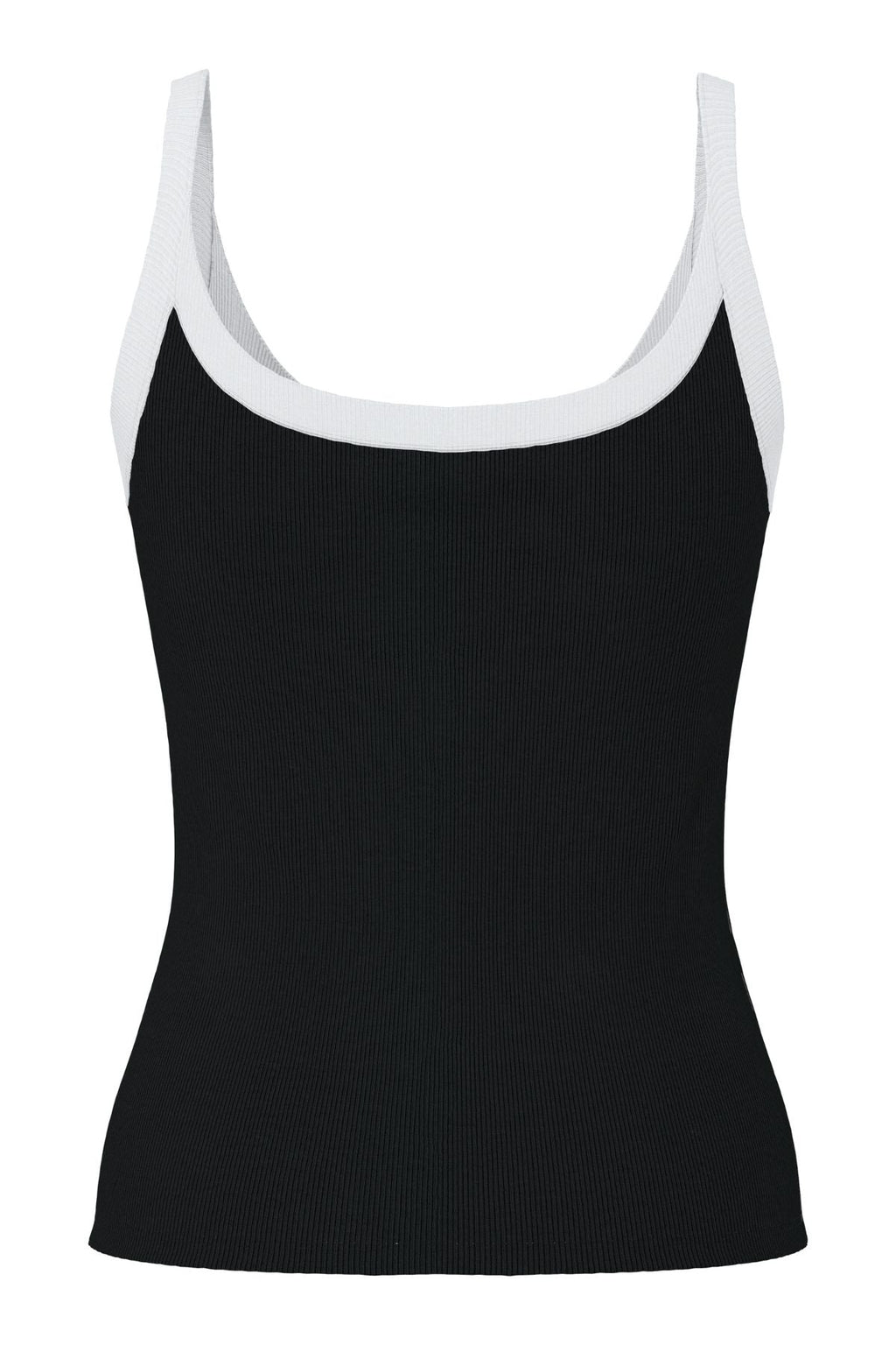 May Strap Top - Μαύρο-Φωτεινό Λευκό