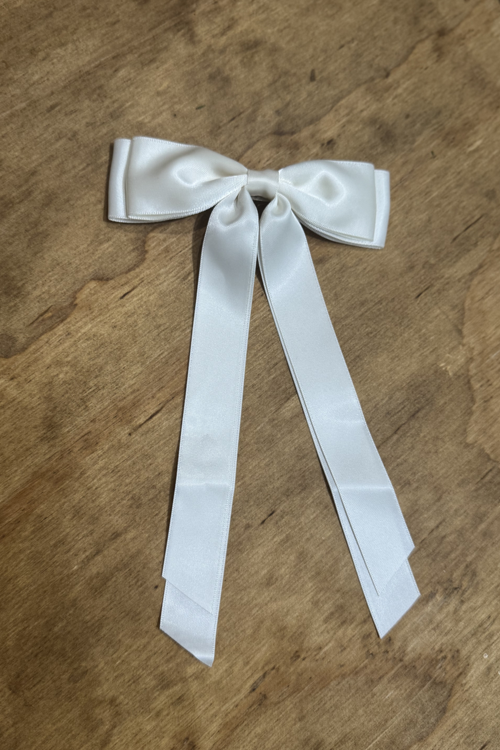 Bow Clip - White