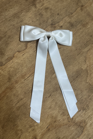 Bow Clip - White