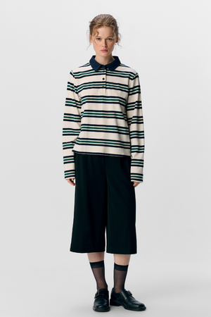 Nana L/S Polo Top - Captain Sky