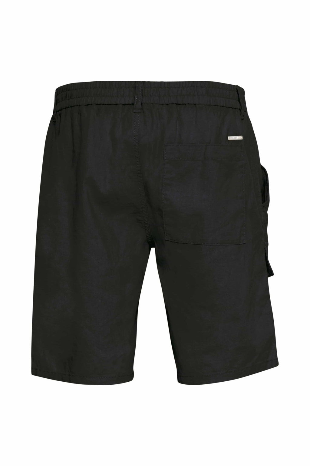 Cargo λινό Shorts - Μαύρο