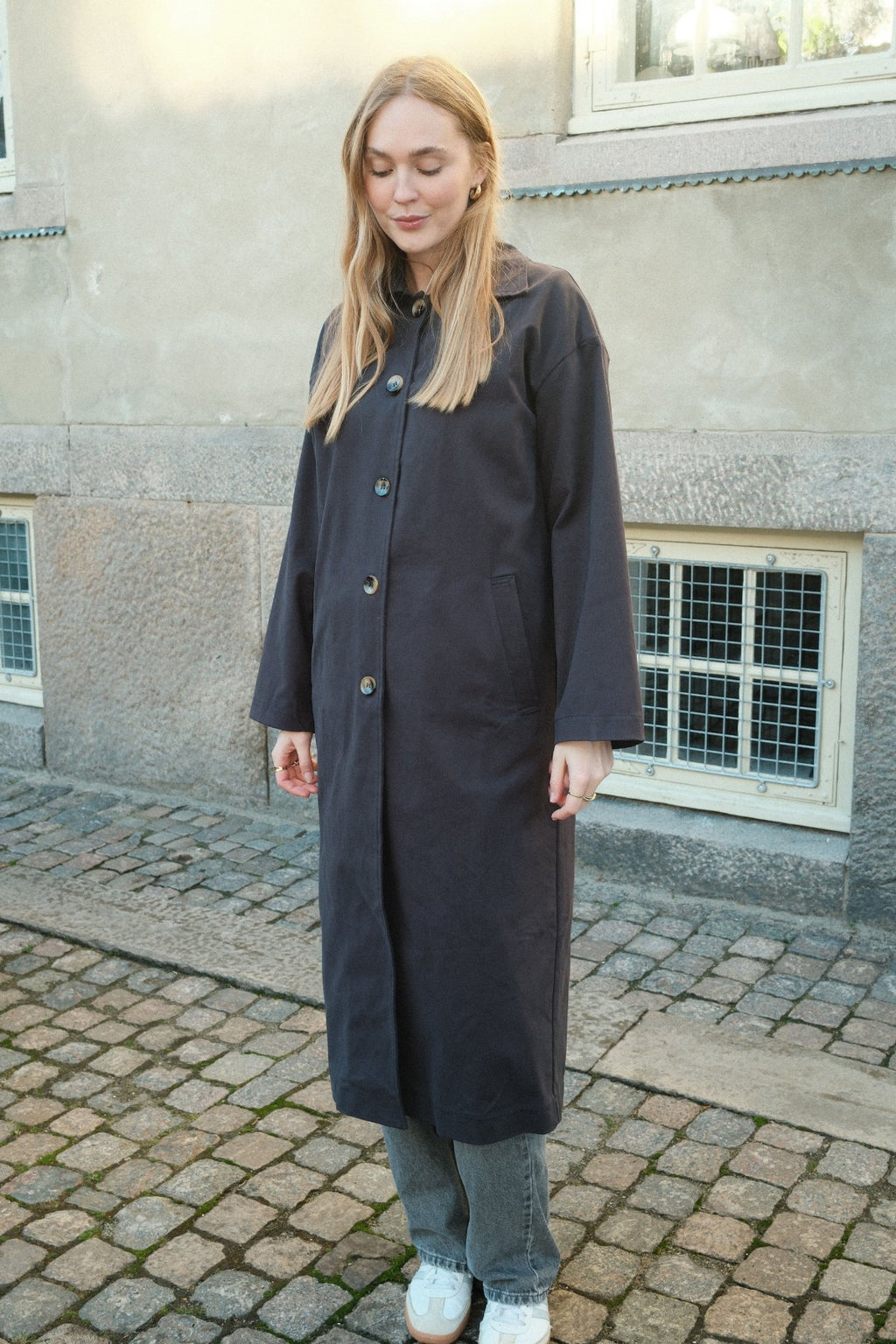 Carla Trench Coat - Ναυτικό