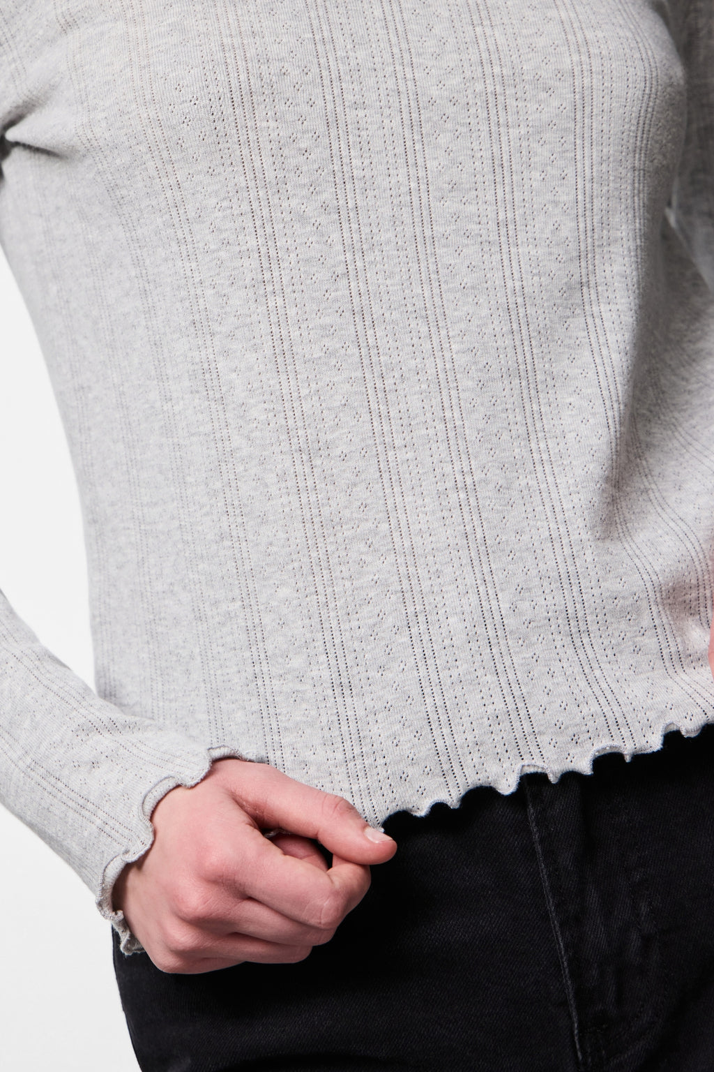 Μπλούζα Marie O-Neck - Ανοιχτό Γκρι Μελανζέ