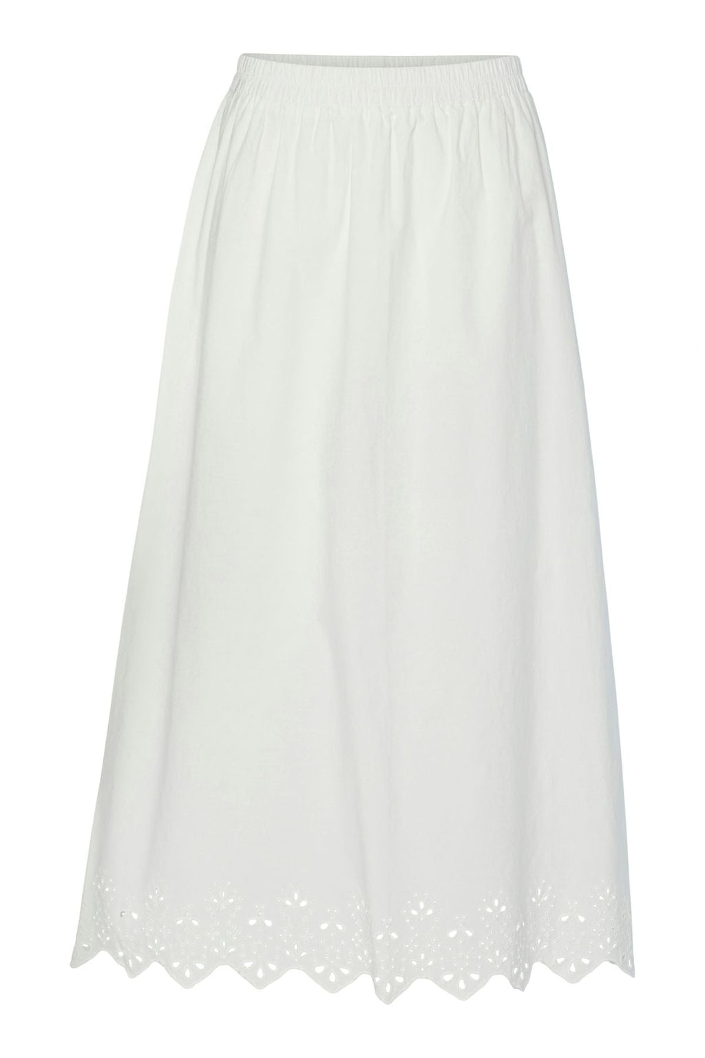 Salmina Ankle Skirt - Κέντημα Cloud Dancer