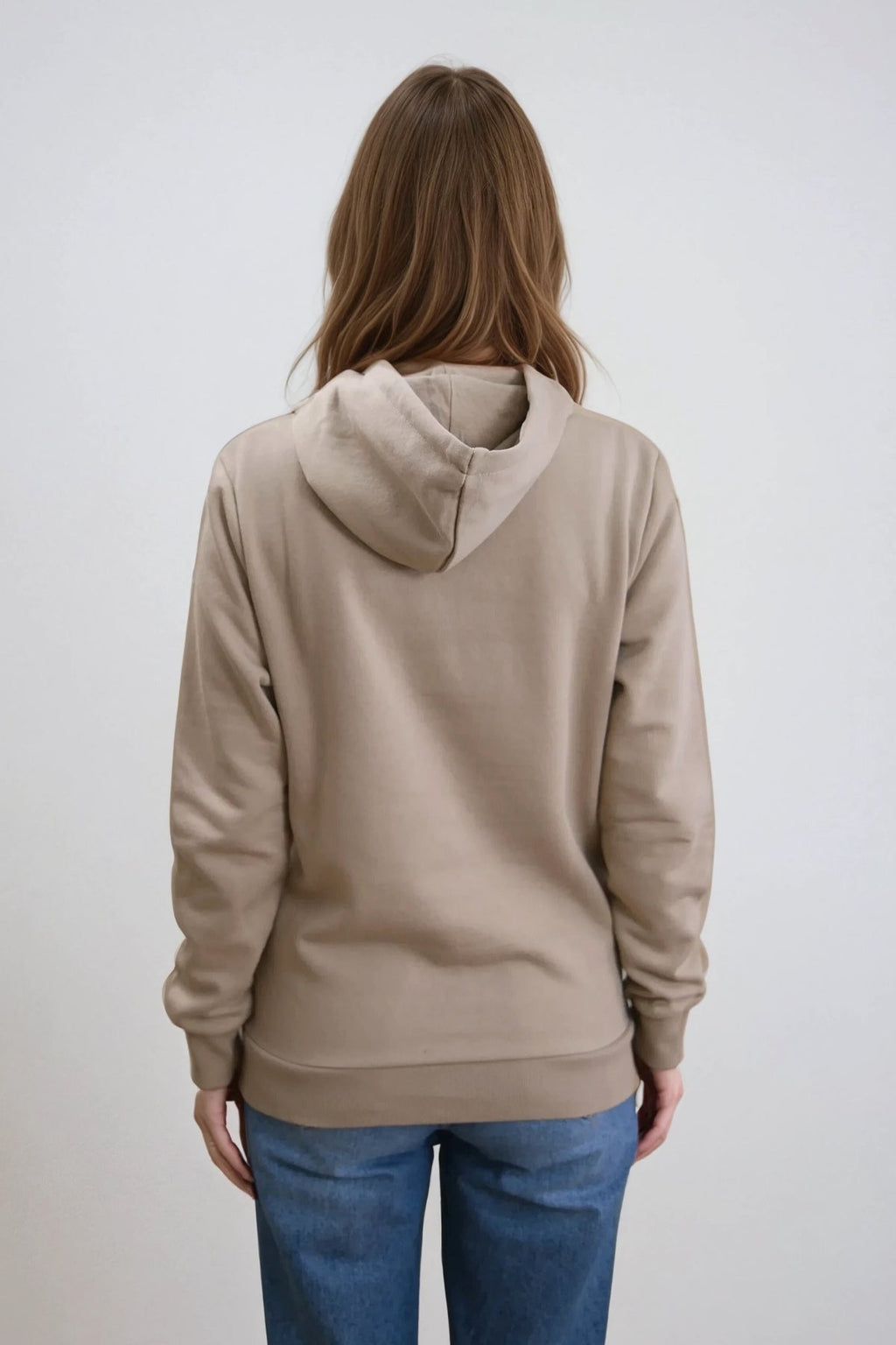 Boyfriend Sweat Hoodie - Dark Beige