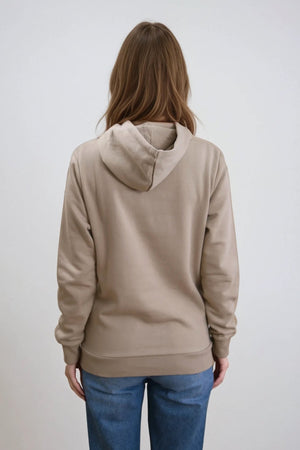 Boyfriend Sweat Hoodie - Dark Beige