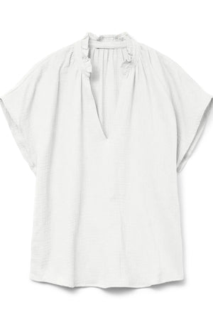 Τοπ Natali V-Neck - Χιονάτη