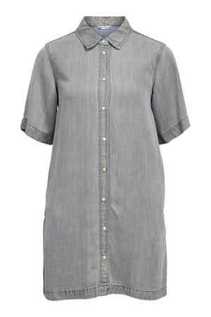 Frame 2/4 Re Denim Dress - Light Grey Denim