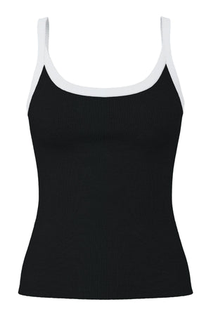 May Strap Top - Μαύρο-Φωτεινό Λευκό