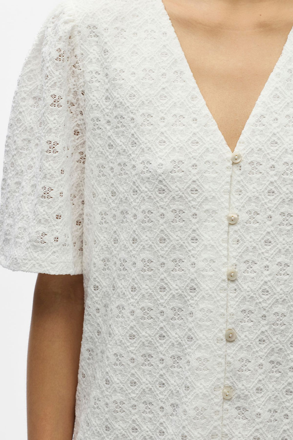 Φόρεμα Laila V-Neck - Cloud Dancer