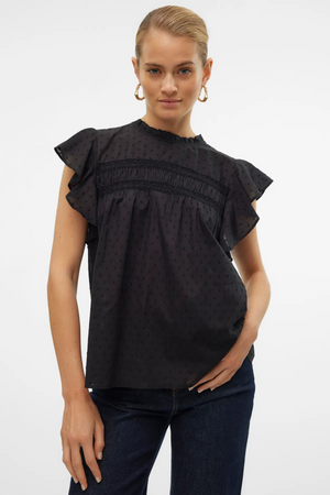 Trine Lace Top - Black