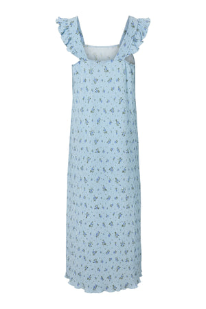 Flora Strap Flounce Φόρεμα - Cashmere Blue