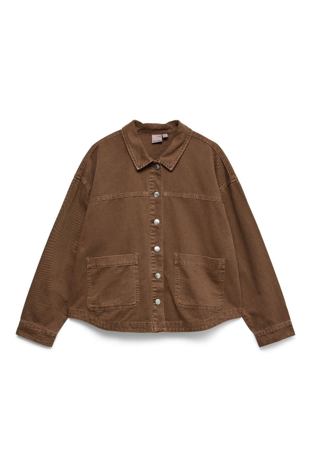 Jamie Denim Shacket Mix - Cocoa Brown: Washed