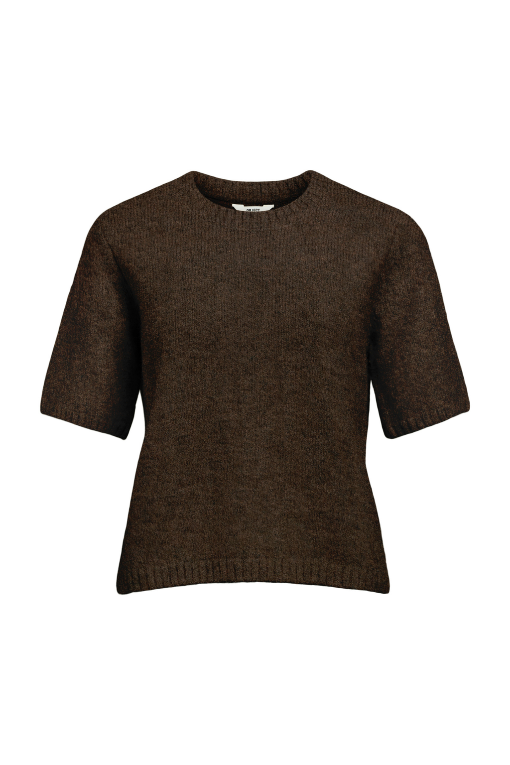 Aggia s/s Knit Pullover - Σφραγίδα καφέ