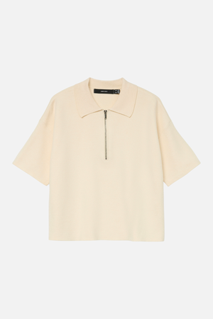 Gold 2/4 Poloneck Pullover - Birch