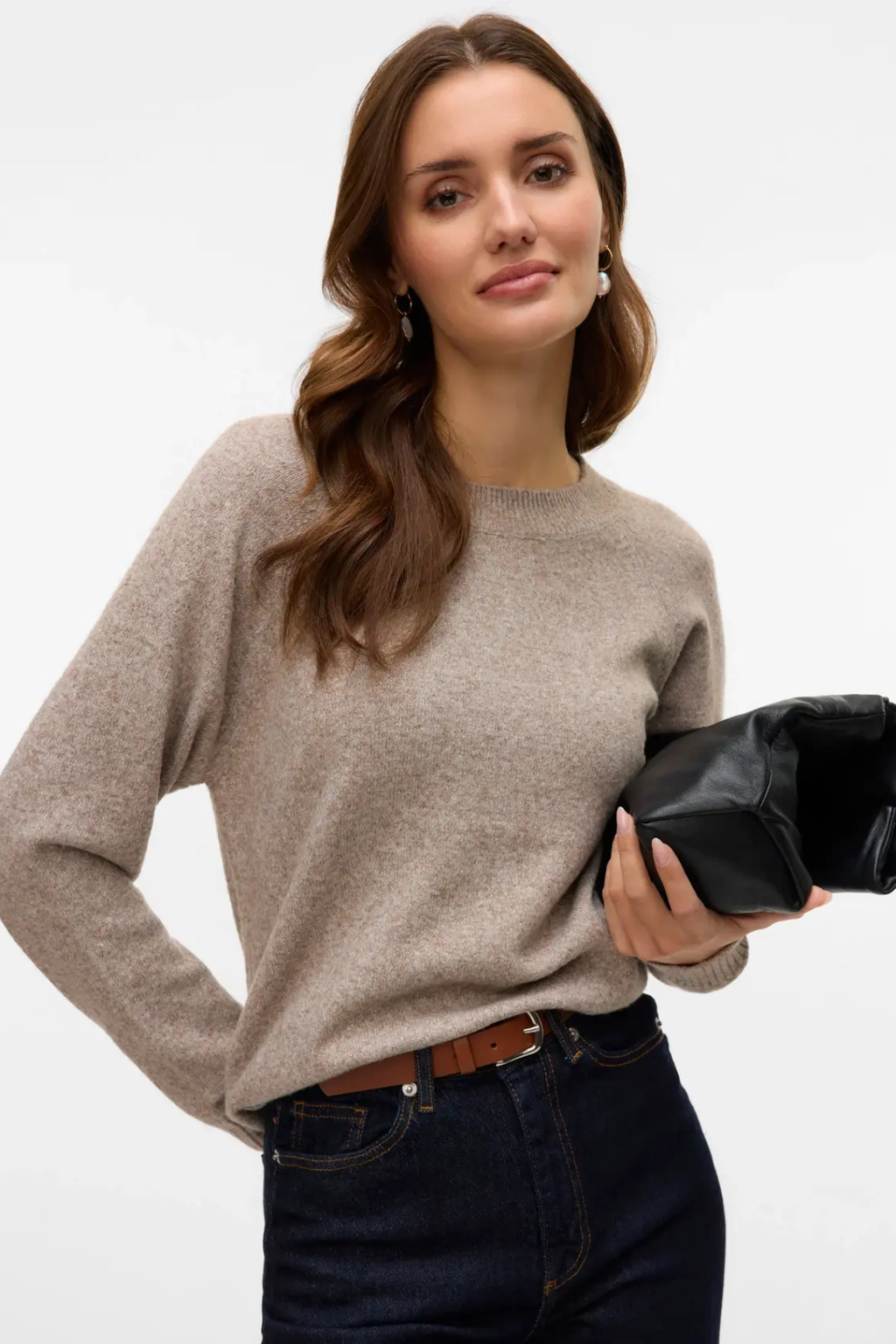 Μπλούζα Doffy O-Neck - Moon Rock Melange