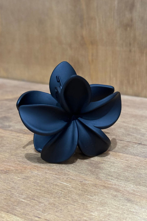 Flower Hair Clip - Black - TeeShoppen Group™