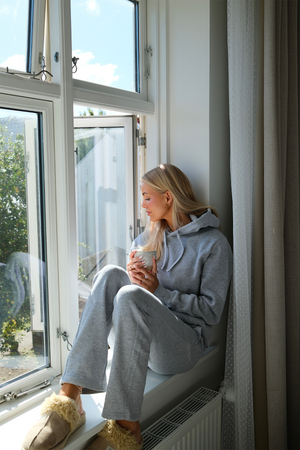 Απαραίτητο Γυναικείο Φούτερ με Κουκούλα - Γκρι