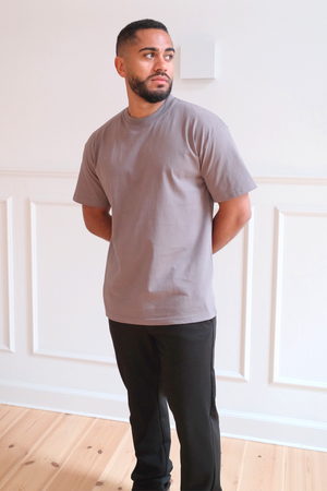 Boxy T-shirt - Σκούρο Γκρι