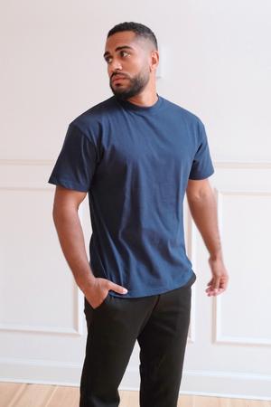 Boxy T-shirt - Navy