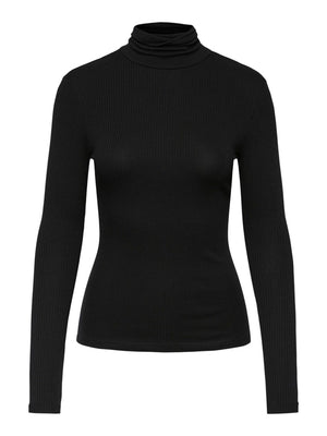 Kitte Rollneck Top - Black