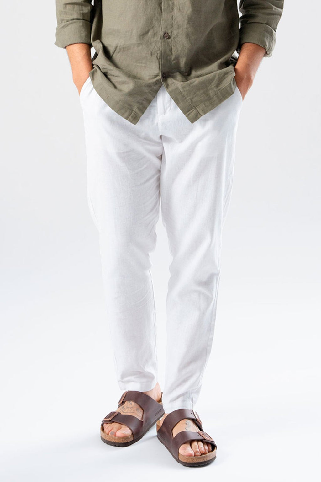 Linen Pants - White