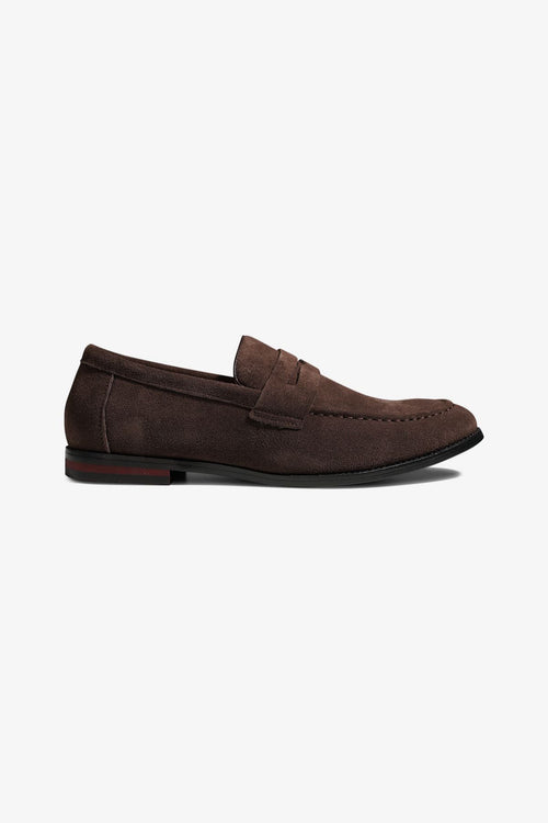 Loafers Suede - Brown - TeeShoppen Group™