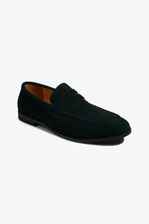 Loafers Suede - Green - TeeShoppen Group™