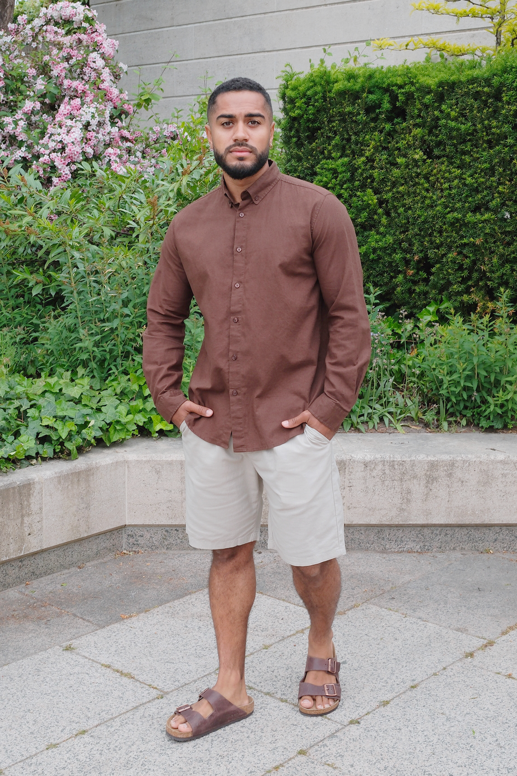 Linen Shirt - Coffee