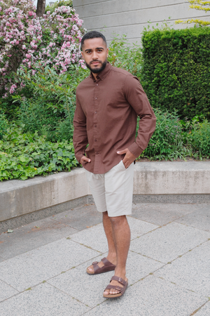 Linen Shirt - Coffee