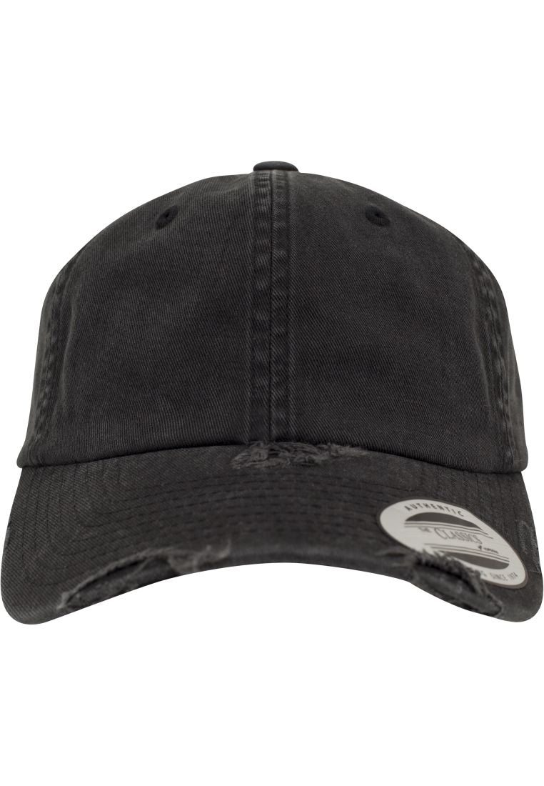 Low Profile Destroyed Cap - Black