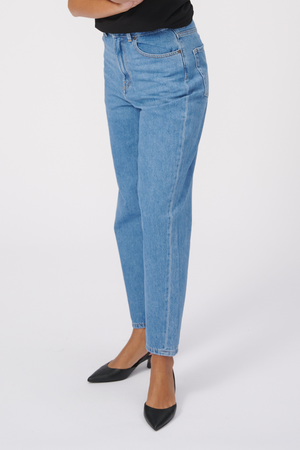 The Original Performance Mom Jeans - Light Blue Denim