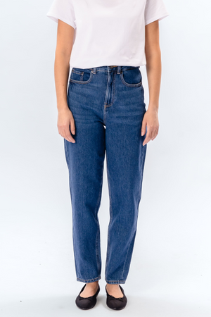 The Original Performance Mom Jeans - Medium Blue Denim