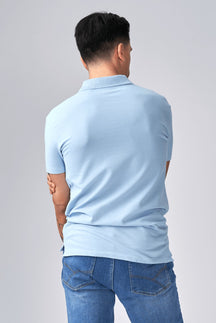 Muscle Πόλο πουκάμισο - ανοιχτό μπλε