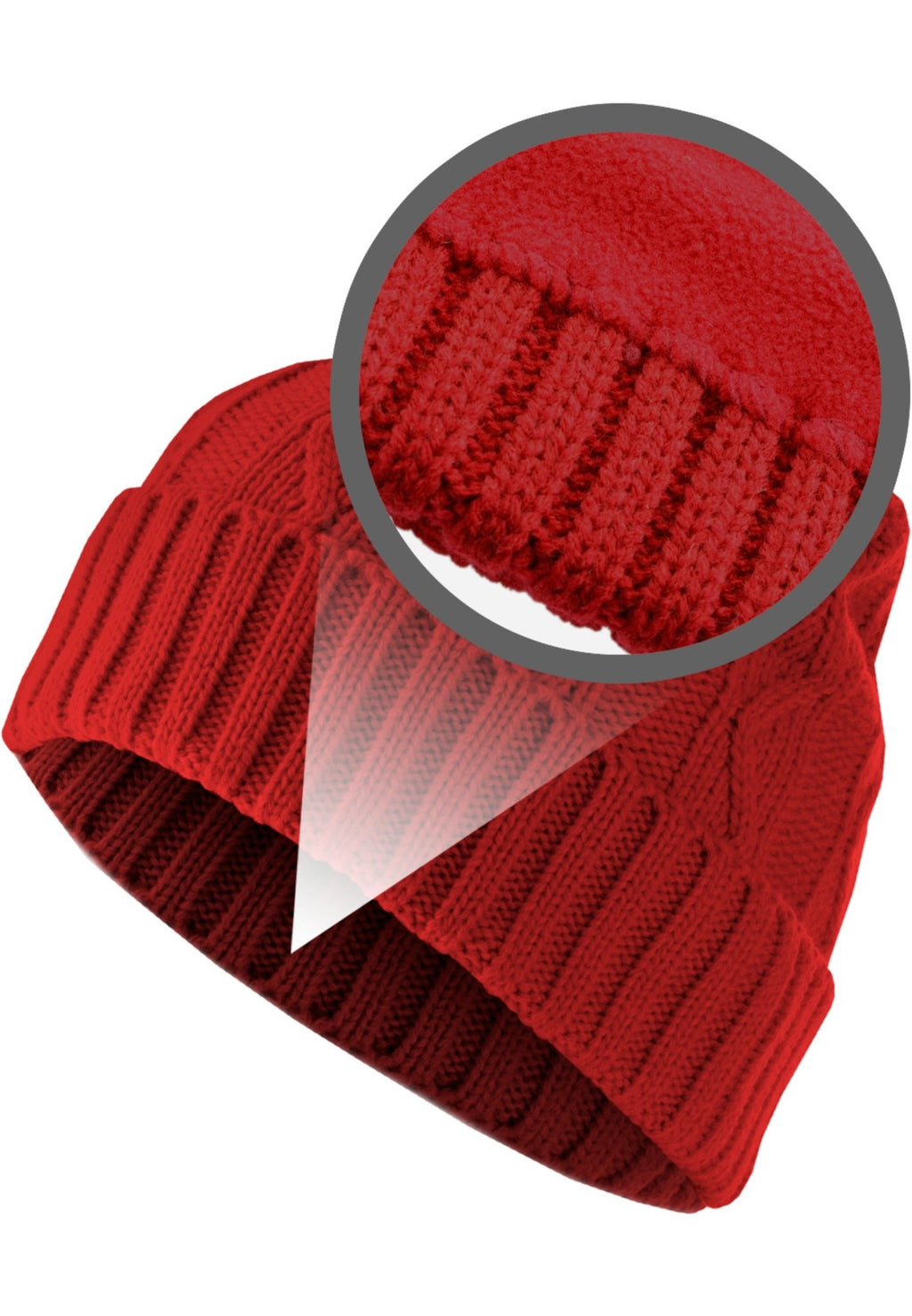 Next Beanie Cable Flap - Red