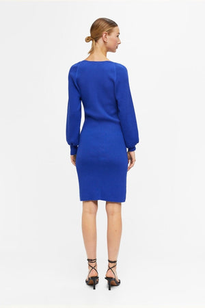 Agnes Strik Kjole - Clematis -Blue