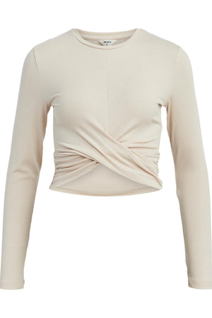 Jamie Cropped Top - Sandshell