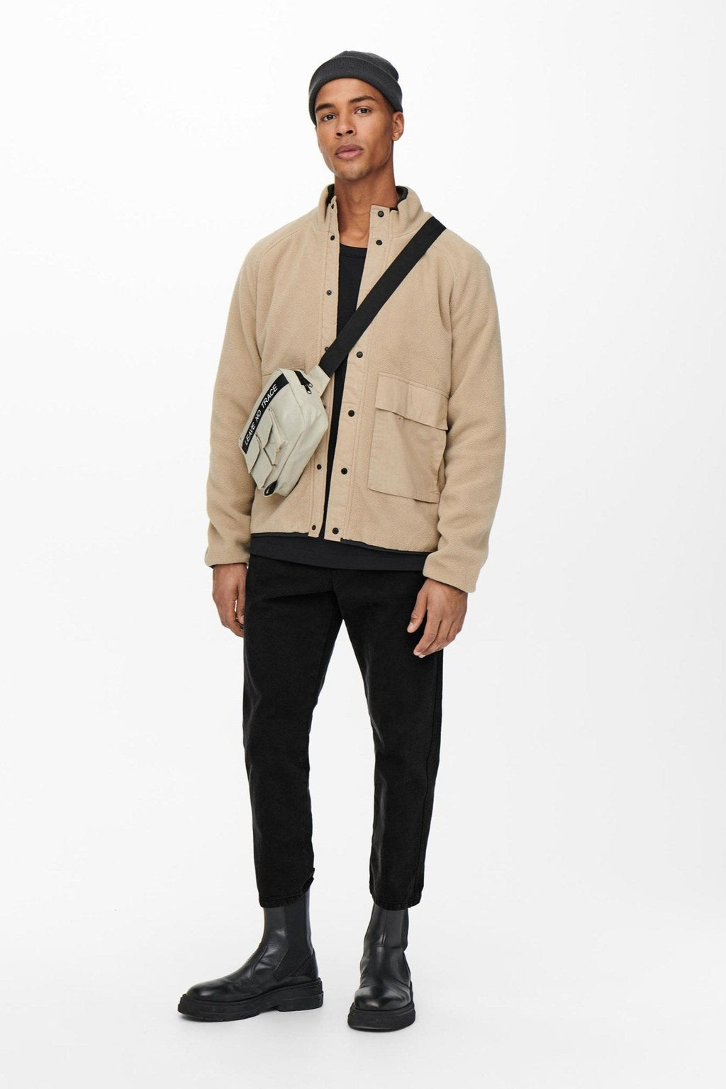 Avi Beam Chino Twill Pants - Μαύρος