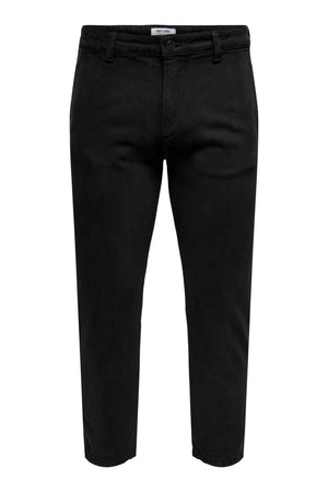 Avi Beam Chino Twill Pants - Μαύρος