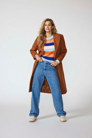 Kirsi Wide Jeans - Μεσαίο μπλε denim