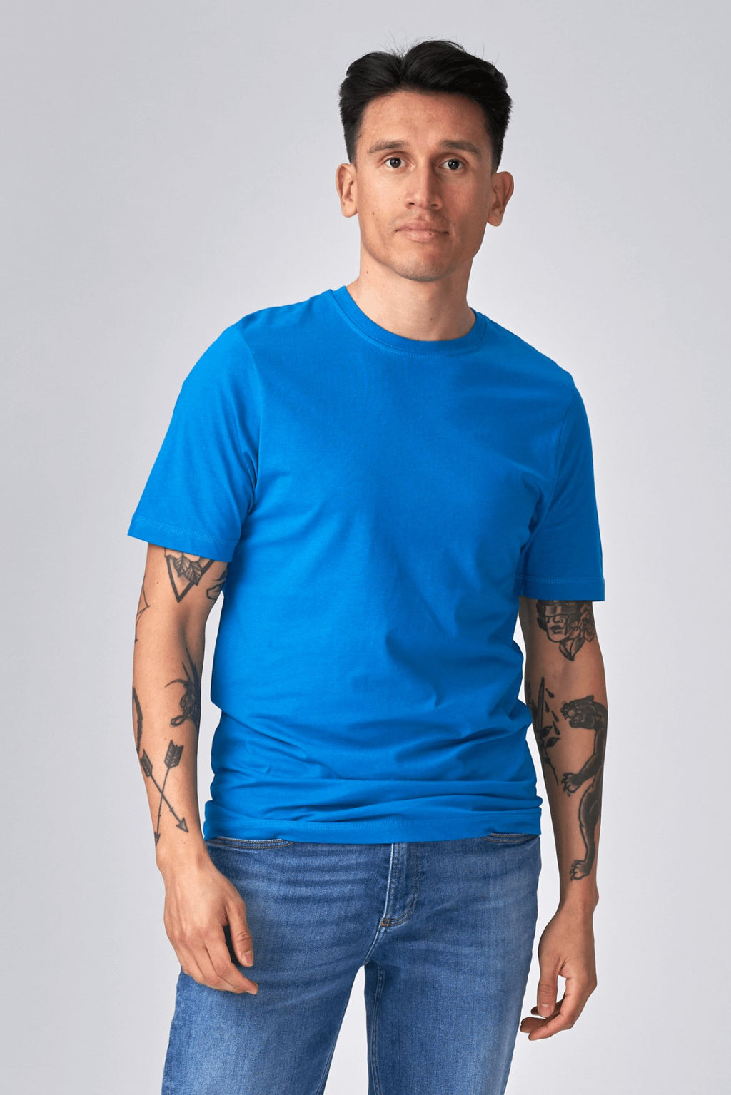 Οργανικός Basic T -shirt - Τυρκουάζ μπλε