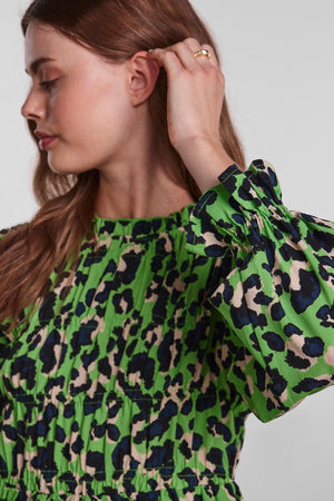 Meline bluse - πράσινο χόρτο