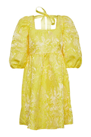 Aviona Dress - Pale Banana