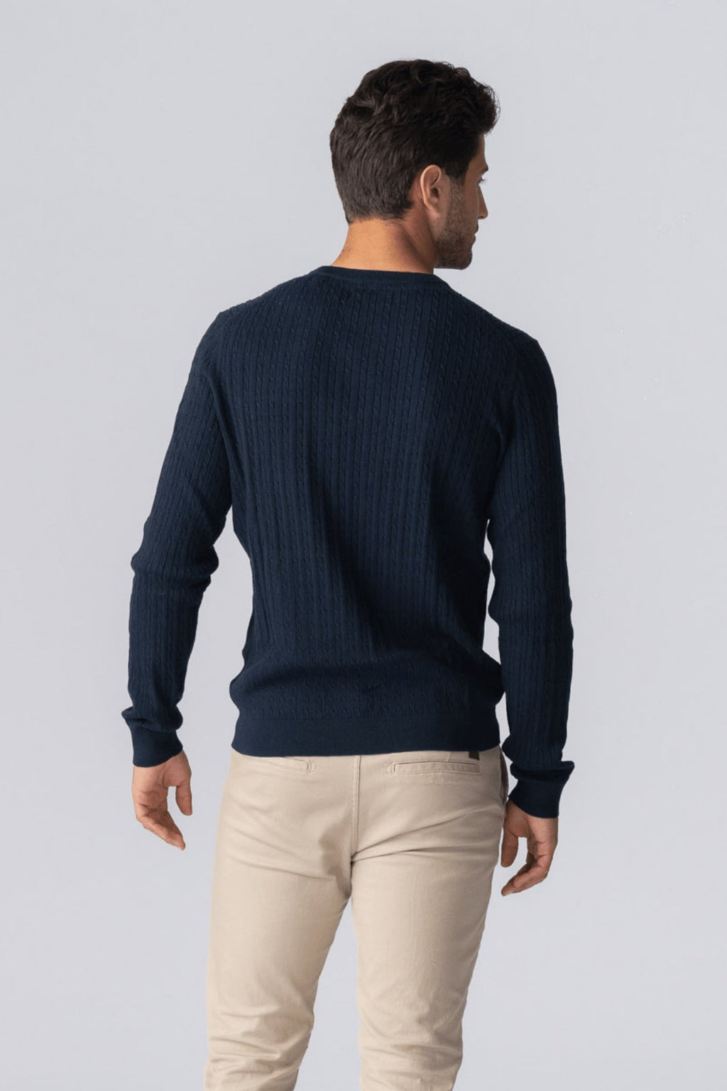 Pullover Cable Knit - Navy