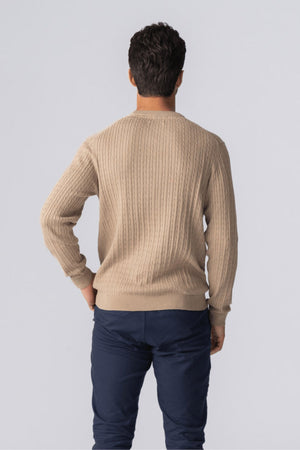 Πουλόβερ Cable Knit - Sand