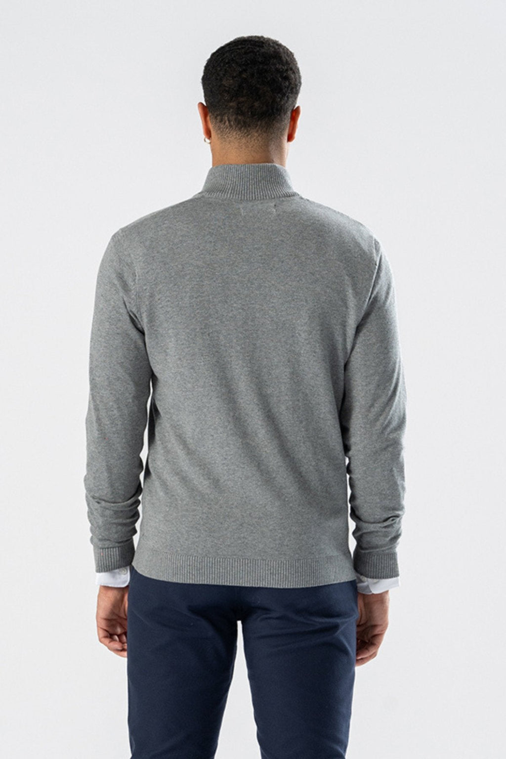 Pullover Half Zip - Grey Melange (C.D)