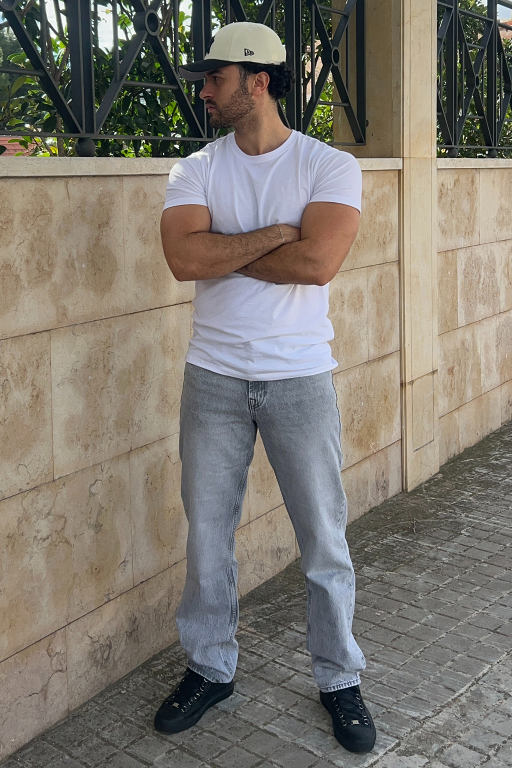 Χαλαρά τζιν προσαρμογής - γκρι denim